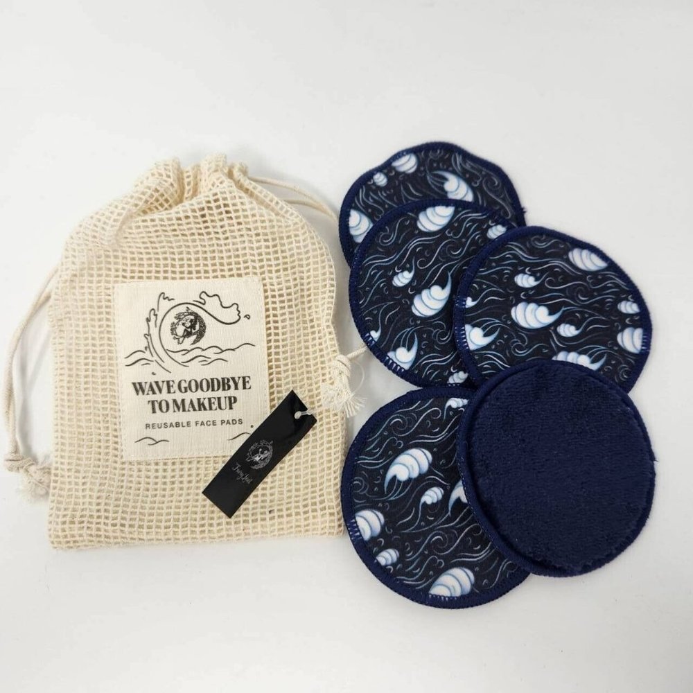 Fairyloot Nautical Theme Makeup Remover Pads, Wave Goodbye To Makeup, Reusable